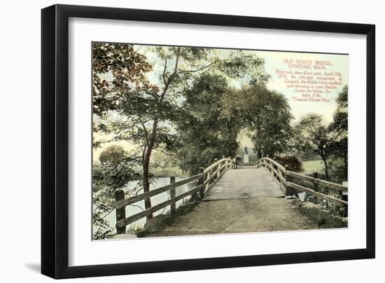 Old North Bridge, Concord-null-Framed Art Print