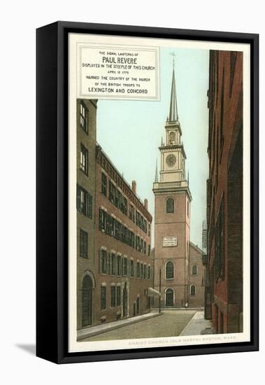 Old North Church, Paul Revere, Boston, Massachusetts-null-Framed Stretched Canvas