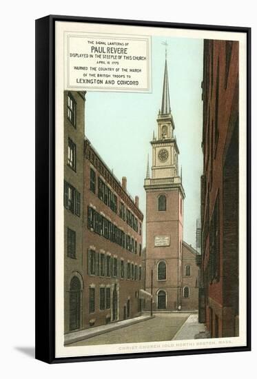 Old North Church, Paul Revere, Boston, Massachusetts-null-Framed Stretched Canvas