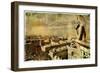 Old Notre Dame- View On Paris - Vintage Card-Maugli-l-Framed Premium Giclee Print