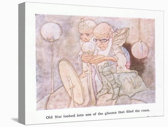 Old Nur Looked into One of the Glasses-Charles Robinson-Stretched Canvas