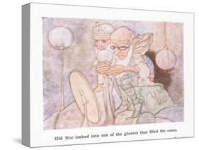 Old Nur Looked into One of the Glasses-Charles Robinson-Stretched Canvas