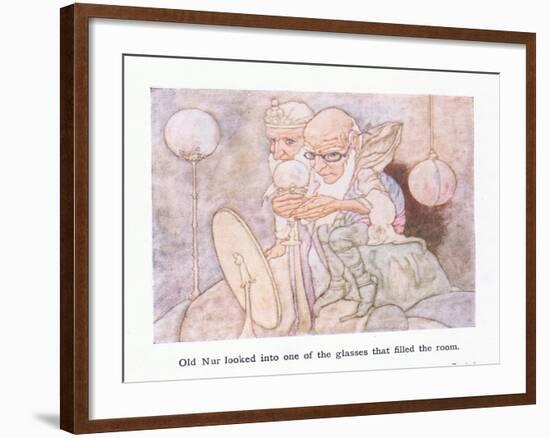 Old Nur Looked into One of the Glasses-Charles Robinson-Framed Giclee Print