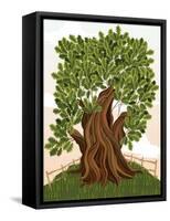 Old Oak Tree-Milovelen-Framed Stretched Canvas