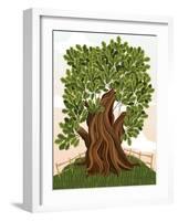 Old Oak Tree-Milovelen-Framed Art Print