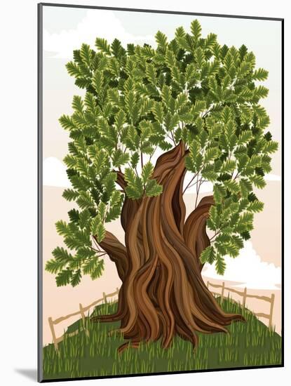 Old Oak Tree-Milovelen-Mounted Art Print