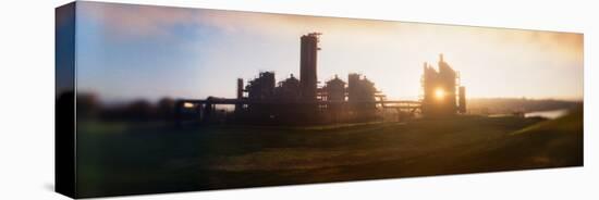 Old Oil Refinery at Dusk, Gasworks Park, Seattle, King County, Washington State, USA-null-Stretched Canvas