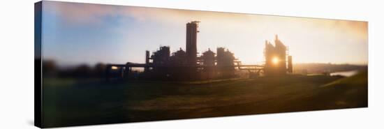 Old Oil Refinery at Dusk, Gasworks Park, Seattle, King County, Washington State, USA-null-Stretched Canvas