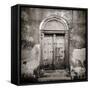 Old Omani Studded Timber Door, Stonetown, Zanzibar, Tanzania, East Africa-Lee Frost-Framed Stretched Canvas