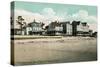 Old Orchard Beach, Maine - Exterior View of the Atlantic and Abbott Hotels-Lantern Press-Stretched Canvas