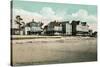 Old Orchard Beach, Maine - Exterior View of the Atlantic and Abbott Hotels-Lantern Press-Stretched Canvas