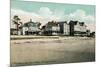 Old Orchard Beach, Maine - Exterior View of the Atlantic and Abbott Hotels-Lantern Press-Mounted Premium Giclee Print