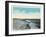 Old Orchard Beach, Maine - View of Surf-Lantern Press-Framed Art Print
