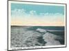 Old Orchard Beach, Maine - View of Surf-Lantern Press-Mounted Art Print