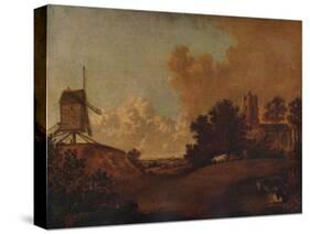 Old Orford Church and Mill, Suffolk, c1782-John Crome-Stretched Canvas