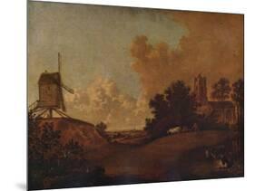 Old Orford Church and Mill, Suffolk, c1782-John Crome-Mounted Giclee Print