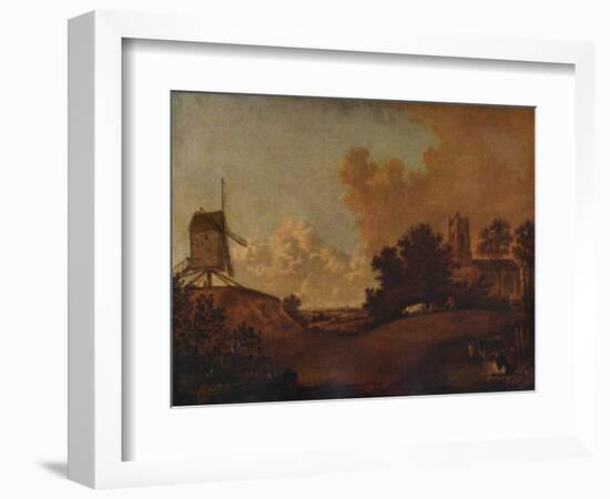 Old Orford Church and Mill, Suffolk, c1782-John Crome-Framed Giclee Print