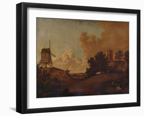 Old Orford Church and Mill, Suffolk, c1782-John Crome-Framed Giclee Print