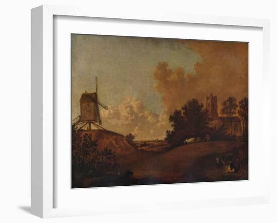 Old Orford Church and Mill, Suffolk, c1782-John Crome-Framed Giclee Print