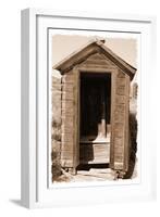 Old Outhouse, Bodie Ghost Town, California-George Oze-Framed Photographic Print