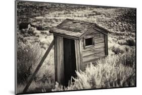 Old Outhouse in the Field-George Oze-Mounted Photographic Print