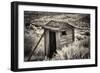 Old Outhouse in the Field-George Oze-Framed Photographic Print