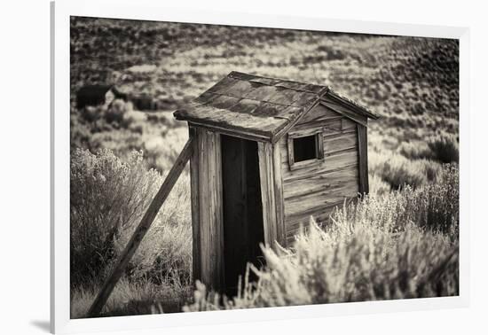 Old Outhouse in the Field-George Oze-Framed Photographic Print