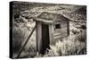 Old Outhouse in the Field-George Oze-Stretched Canvas