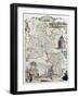 Old Oxfordshire Map-marzolino-Framed Art Print