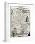 Old Oxfordshire Map-marzolino-Framed Art Print