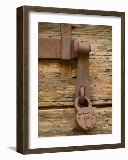 Old Padlock, Senj, Croatia-Russell Young-Framed Photographic Print