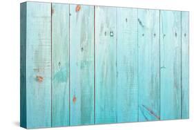 Old Painted Wood Wall - Texture or Background-Madredus-Stretched Canvas