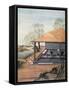 Old Paper Mill, Colour Print, China, 18th Century-null-Framed Stretched Canvas