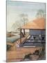 Old Paper Mill, Colour Print, China, 18th Century-null-Mounted Giclee Print