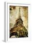 Old Paris -Vintage Series - Eiffel Tower-Maugli-l-Framed Art Print