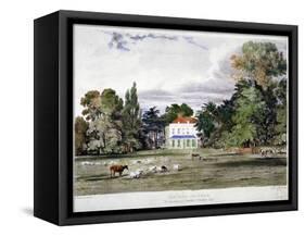 Old Park, Clapham, London, C1830-Frederick Mackenzie-Framed Stretched Canvas