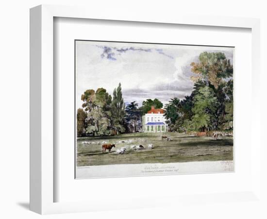 Old Park, Clapham, London, C1830-Frederick Mackenzie-Framed Giclee Print