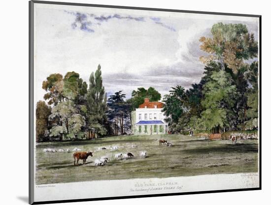 Old Park, Clapham, London, C1830-Frederick Mackenzie-Mounted Giclee Print