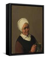 Old Peasant Woman Holding a Jug, c.1643-Adriaen Jansz. Van Ostade-Framed Stretched Canvas