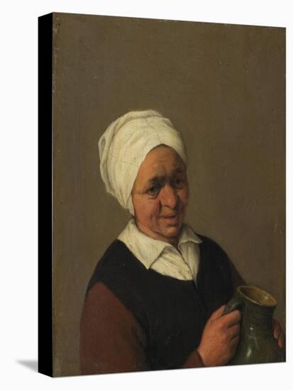 Old Peasant Woman Holding a Jug, c.1643-Adriaen Jansz. Van Ostade-Stretched Canvas