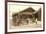 Old People with Craftsman House-null-Framed Art Print