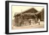 Old People with Craftsman House-null-Framed Art Print