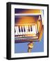 Old Piano-David Chestnutt-Framed Giclee Print