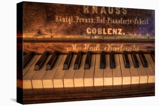 Old Piano-Nathan Wright-Stretched Canvas