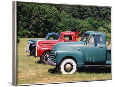 'Old Pick-Up Trucks, USA' Photographic Print - Walter Bibikow