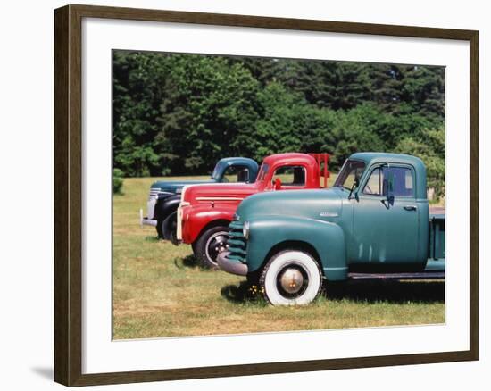 Old Pick-Up Trucks, USA-Walter Bibikow-Framed Photographic Print