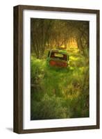 Old Pickup Cab in the Deep Woods-Vincent James-Framed Photographic Print