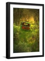 Old Pickup Cab in the Deep Woods-Vincent James-Framed Photographic Print