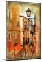 Old Pictorial Streets of Ancient Town of Spain - Artistic Picture-Maugli-l-Mounted Photographic Print