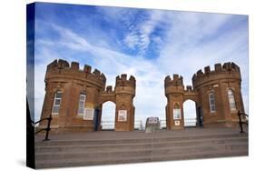 Old Pier Towers at Withernsea, East Riding of Yorkshire, Yorkshire, England, United Kingdom, Europe-Mark Sunderland-Stretched Canvas